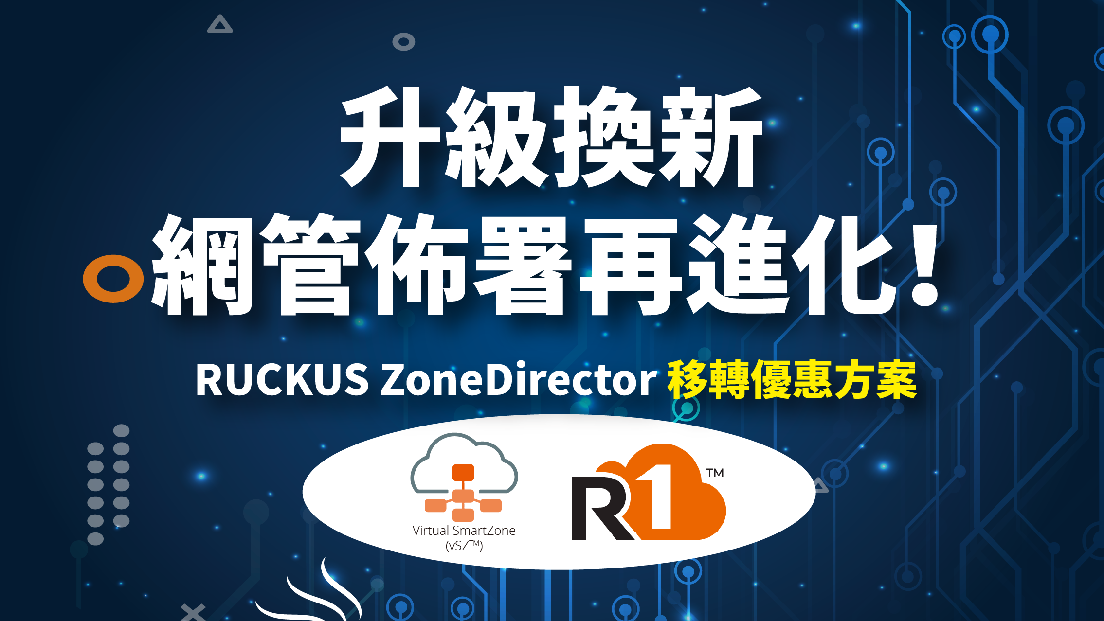 RUCKUS ZoneDirector 移轉優惠方案 升級換新，網管佈署再進化！