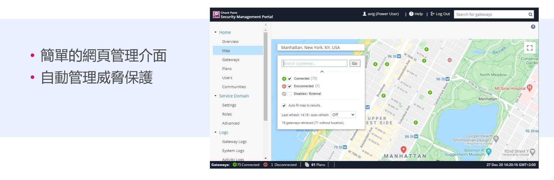 CP Quantum Spark cloud managment